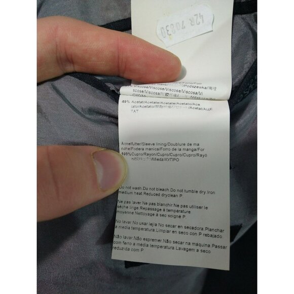 Boss Hugo Blazer Mens 42R Gray Wool Super 100 Sport Coat Suit Jacket 2 Button - Picture 11 of 13